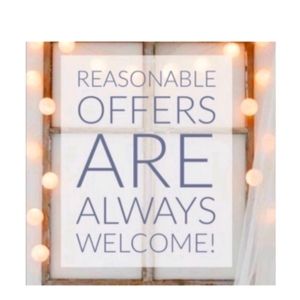 Reasonable offers welcome. 🖤